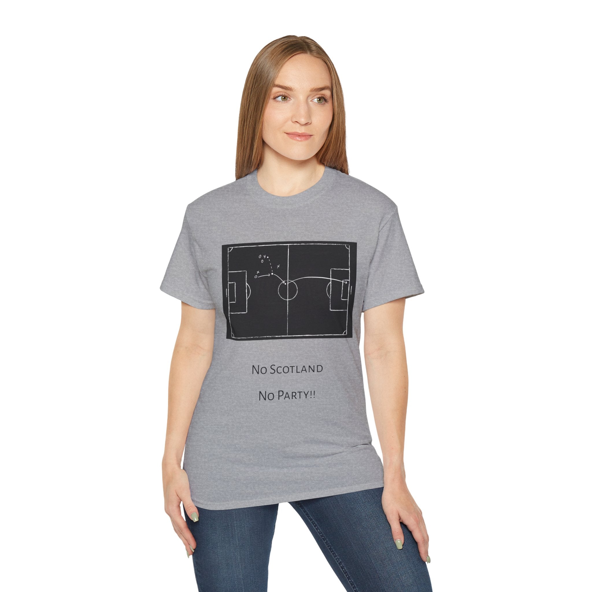 Scotland Qualifier Tactic Chalkboard Tee - no Scotland, no party