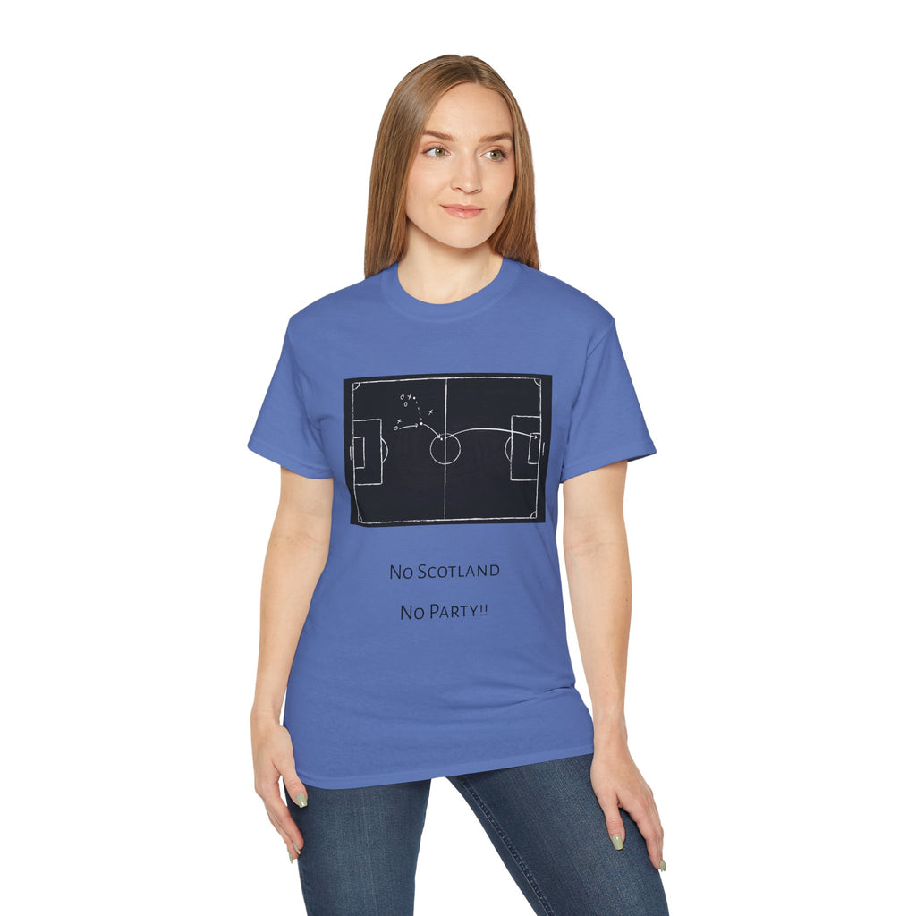 Scotland Qualifier Tactic Chalkboard Tee - no Scotland, no party