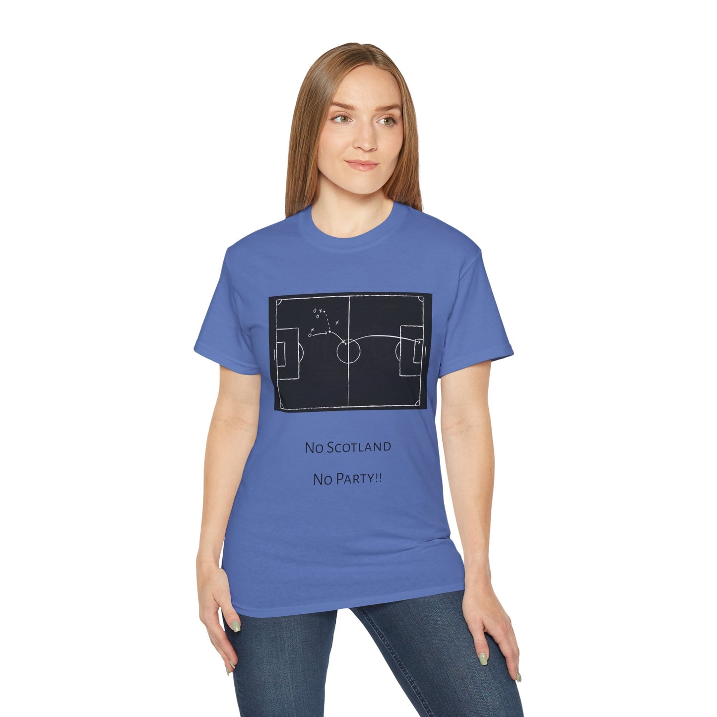 Scotland Qualifier Tactic Chalkboard Tee - no Scotland, no party