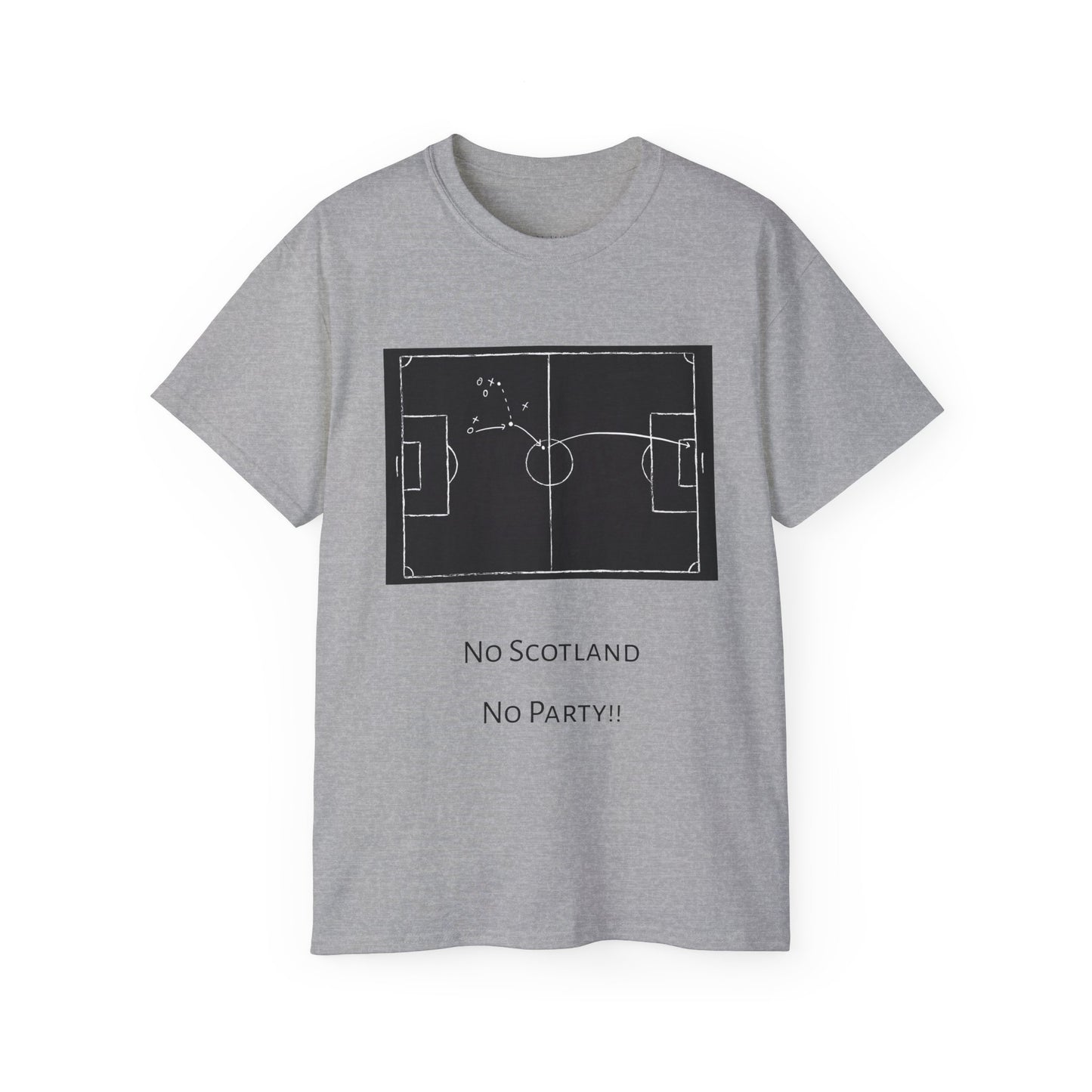 Scotland Qualifier Tactic Chalkboard Tee - no Scotland, no party