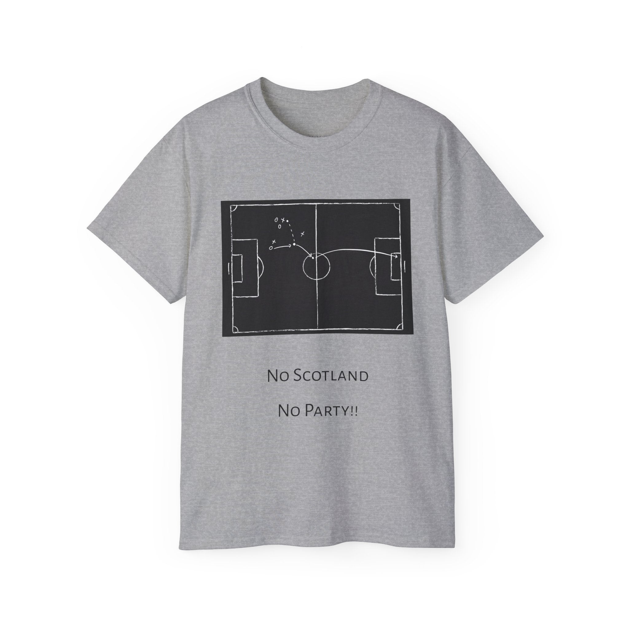 Scotland Qualifier Tactic Chalkboard Tee - no Scotland, no party