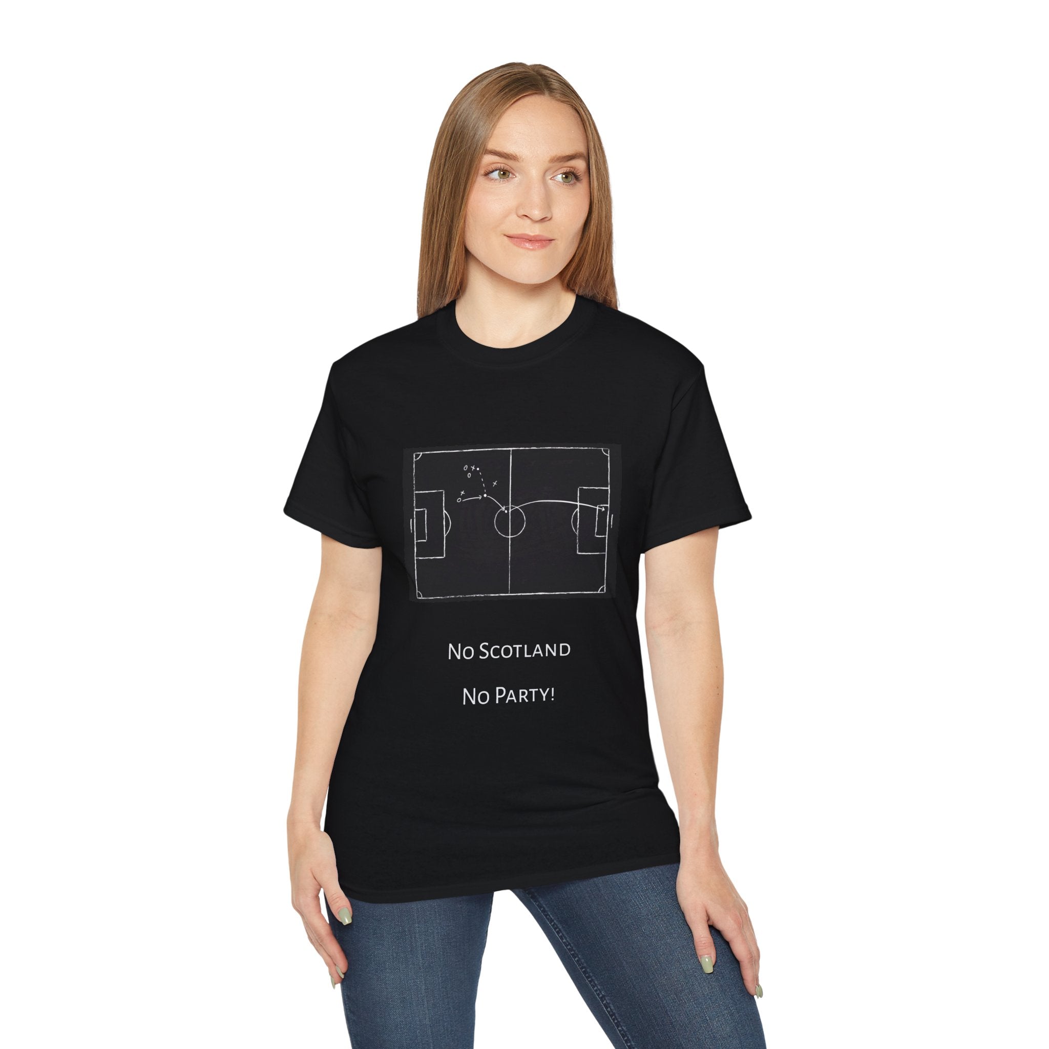 Scotland Qualifier Tactic Chalkboard Tee - no Scotland, no party