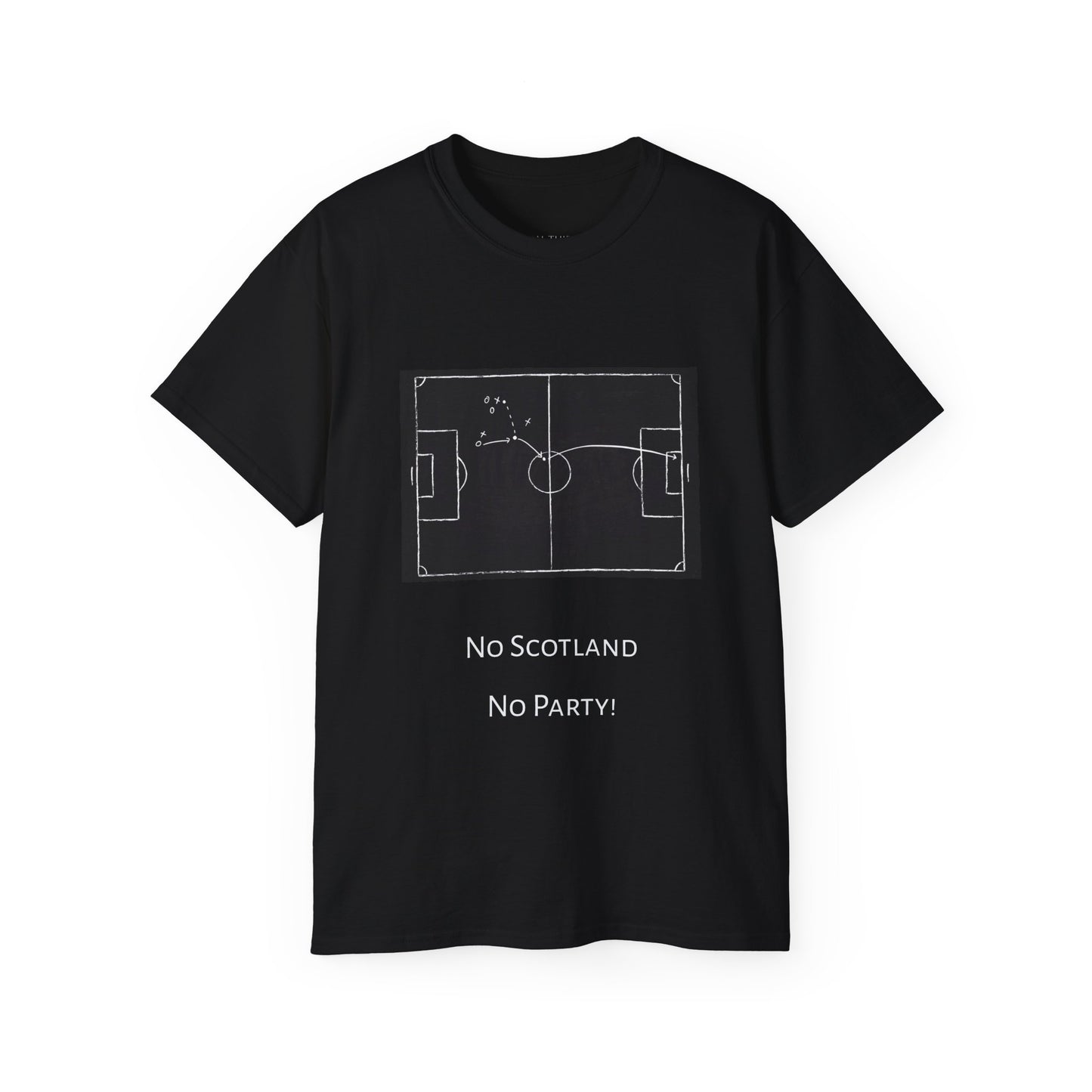 Scotland Qualifier Tactic Chalkboard Tee - no Scotland, no party