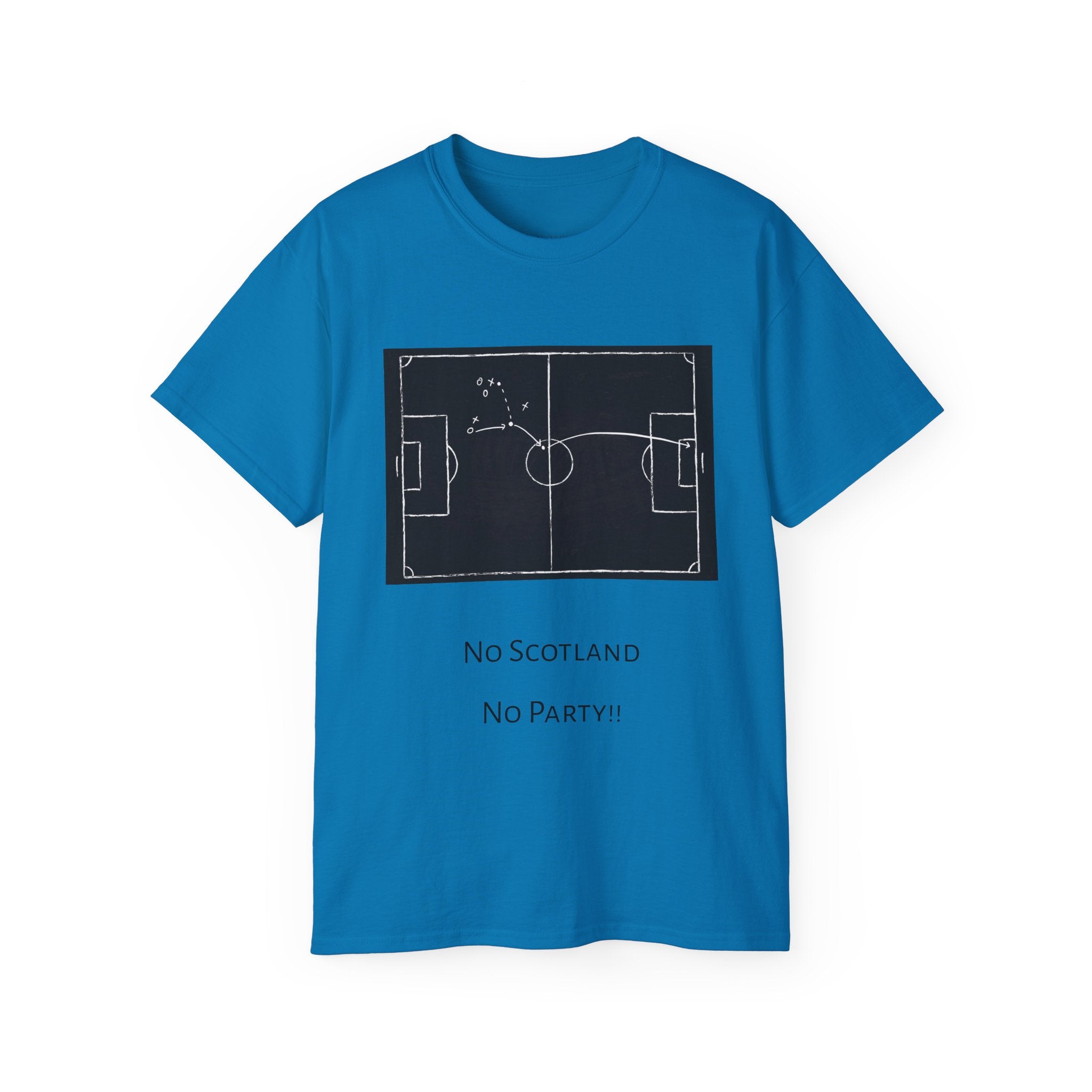 Scotland Qualifier Tactic Chalkboard Tee - no Scotland, no party