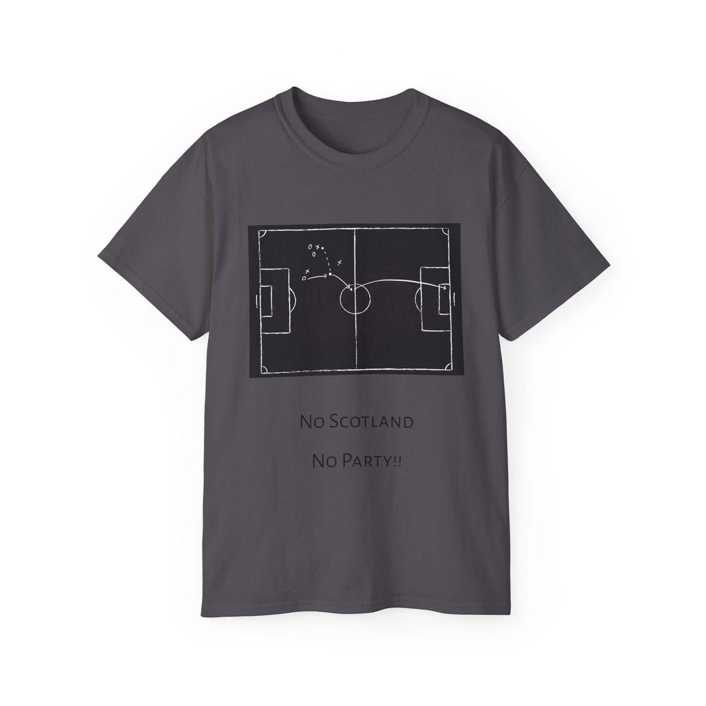 Scotland Qualifier Tactic Chalkboard Tee - no Scotland, no party