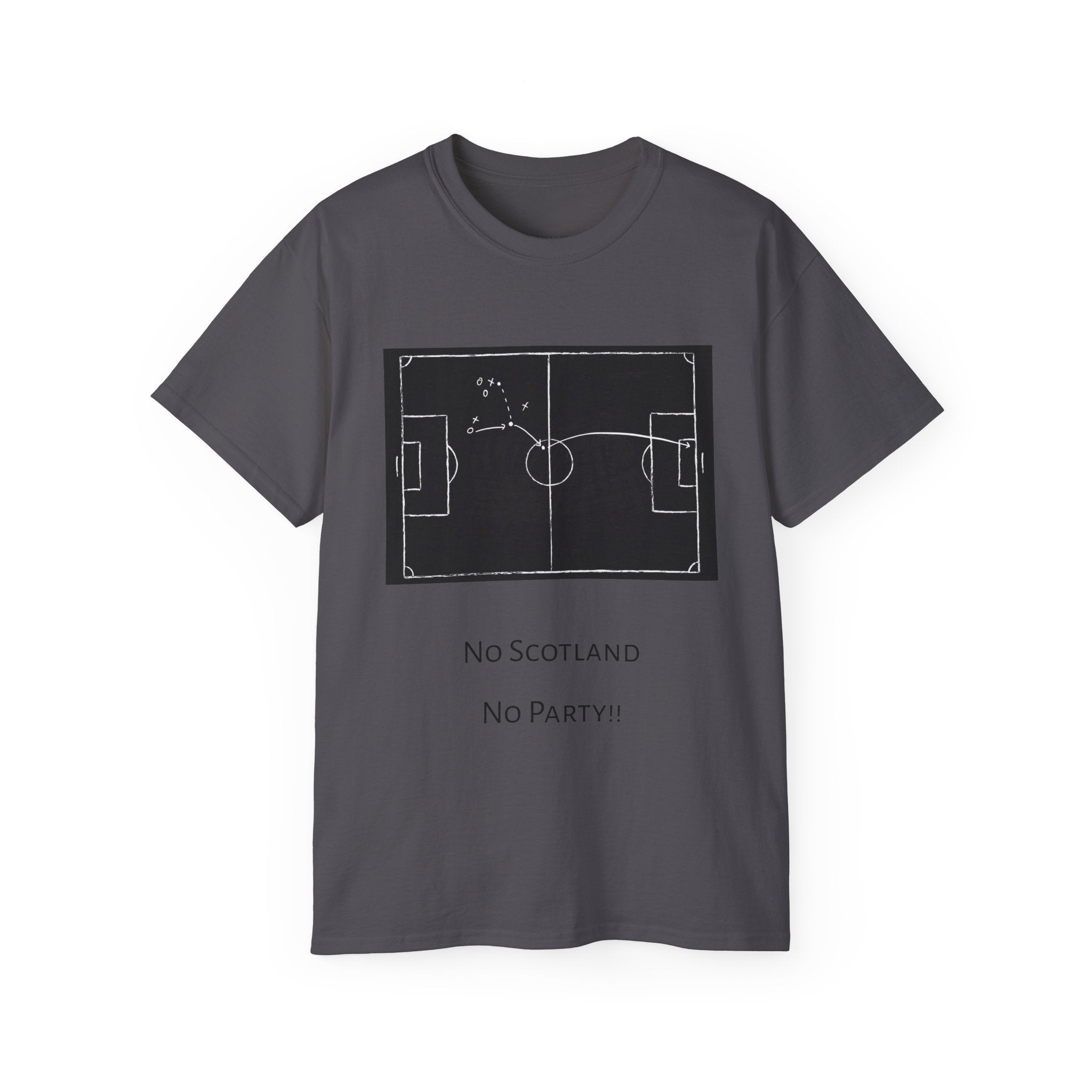 Scotland Qualifier Tactic Chalkboard Tee - no Scotland, no party