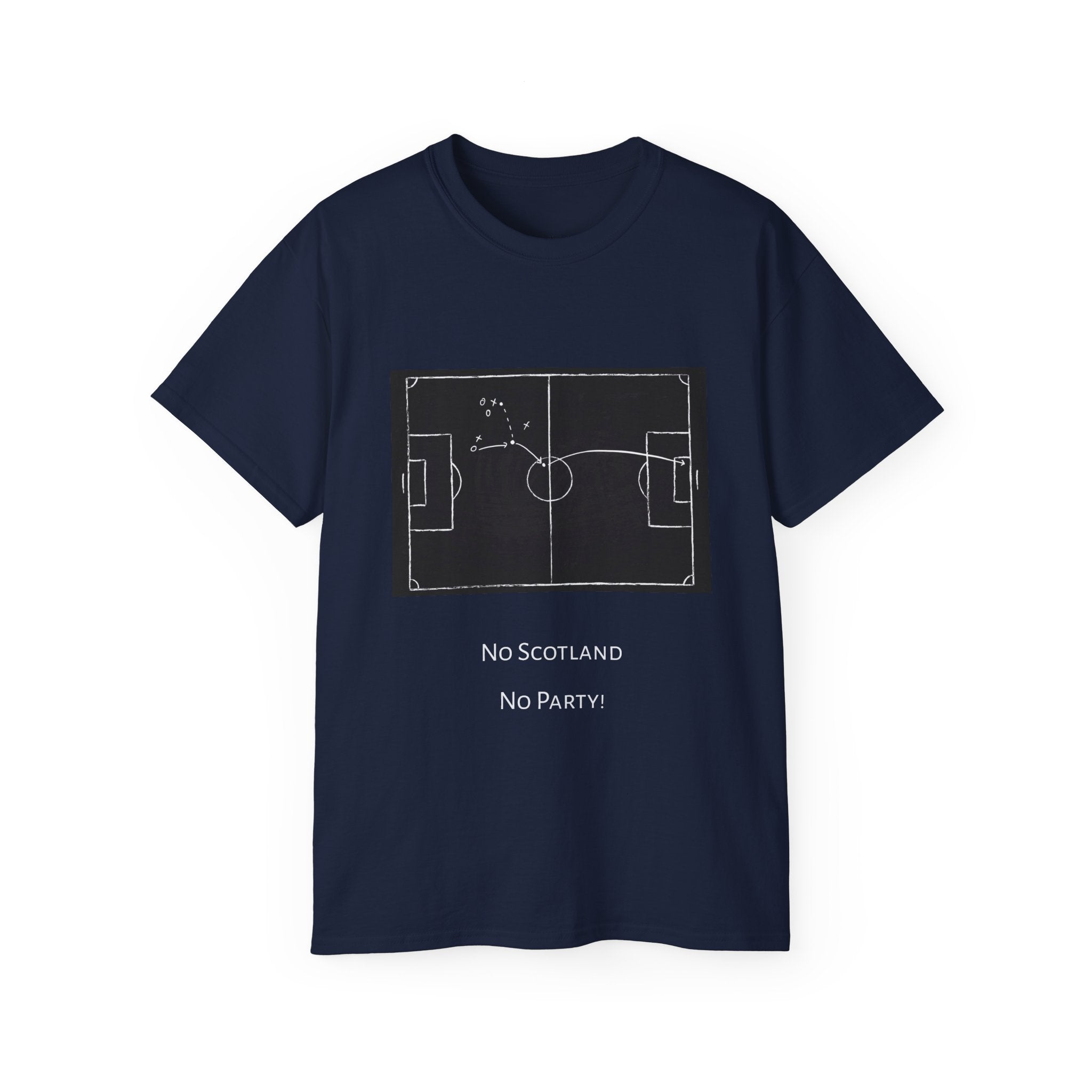 Scotland Qualifier Tactic Chalkboard Tee - no Scotland, no party