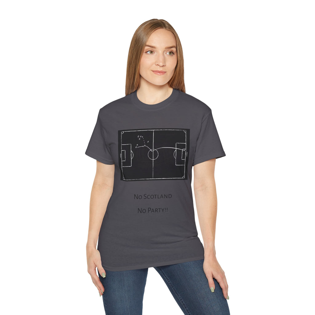 Scotland Qualifier Tactic Chalkboard Tee - no Scotland, no party
