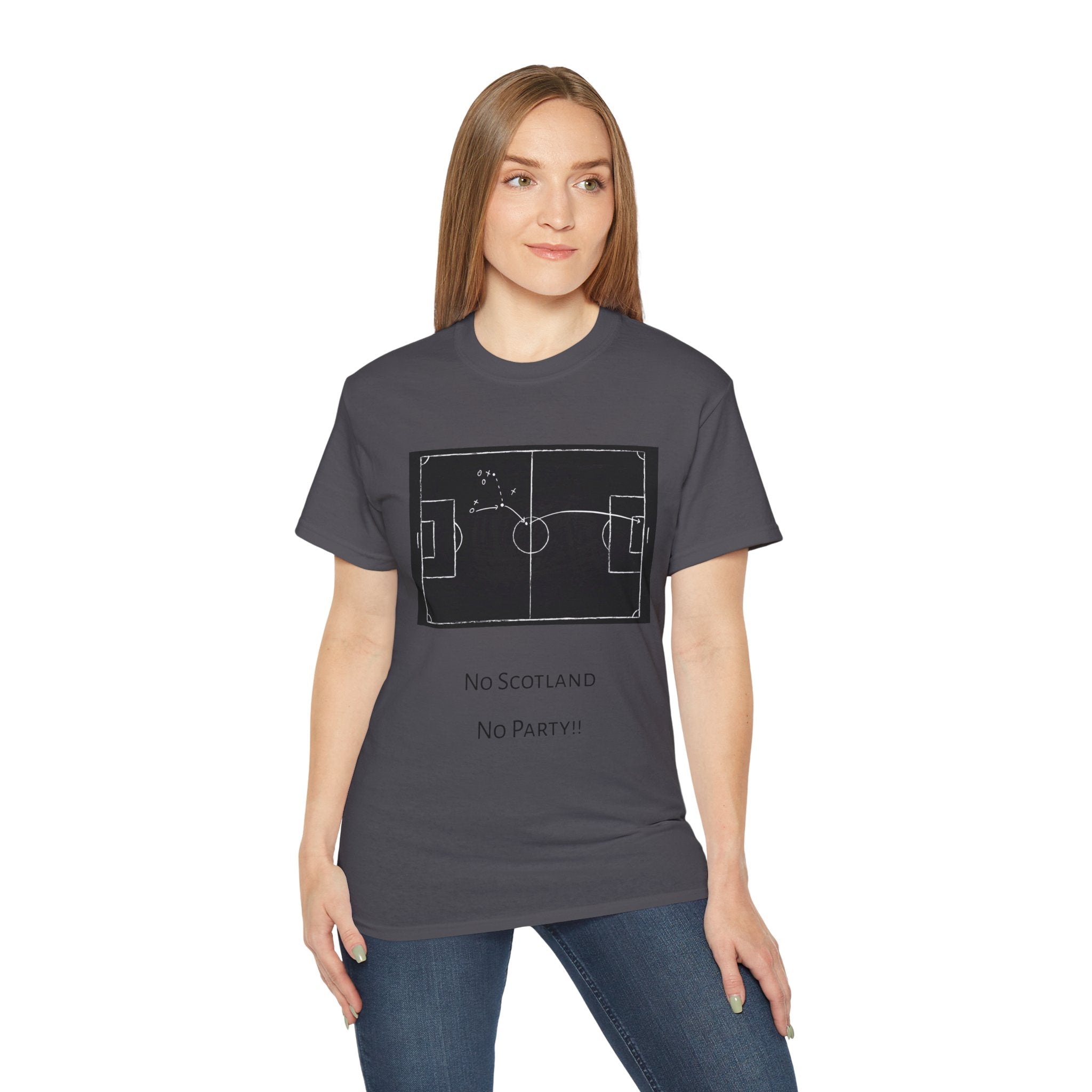 Scotland Qualifier Tactic Chalkboard Tee - no Scotland, no party