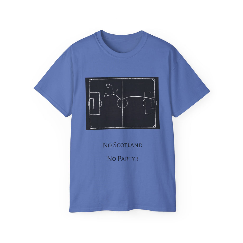 Scotland Qualifier Tactic Chalkboard Tee - no Scotland, no party