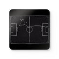 Football Chalkboard Strategy Corkwood Coaster Set