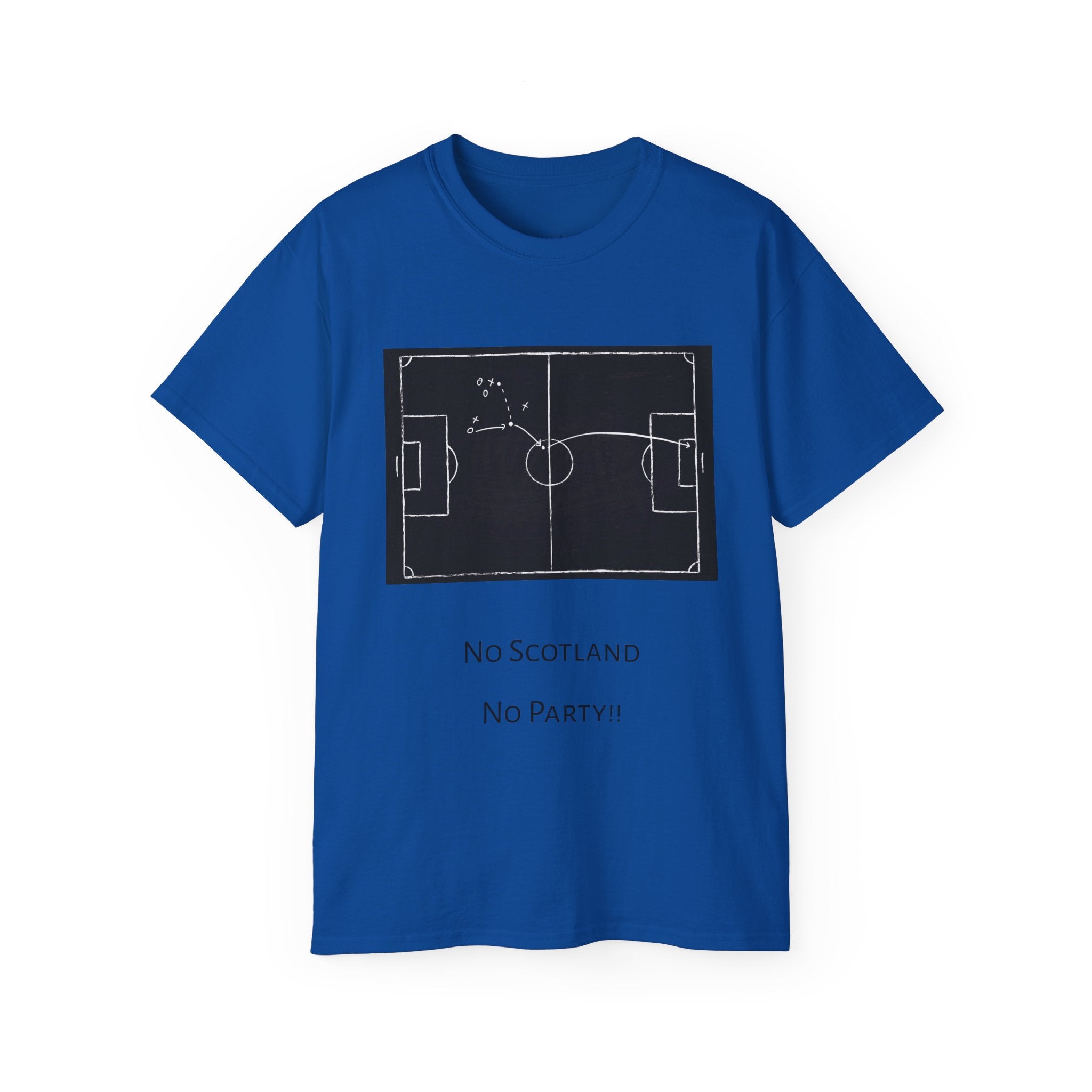 Scotland Qualifier Tactic Chalkboard Tee - no Scotland, no party