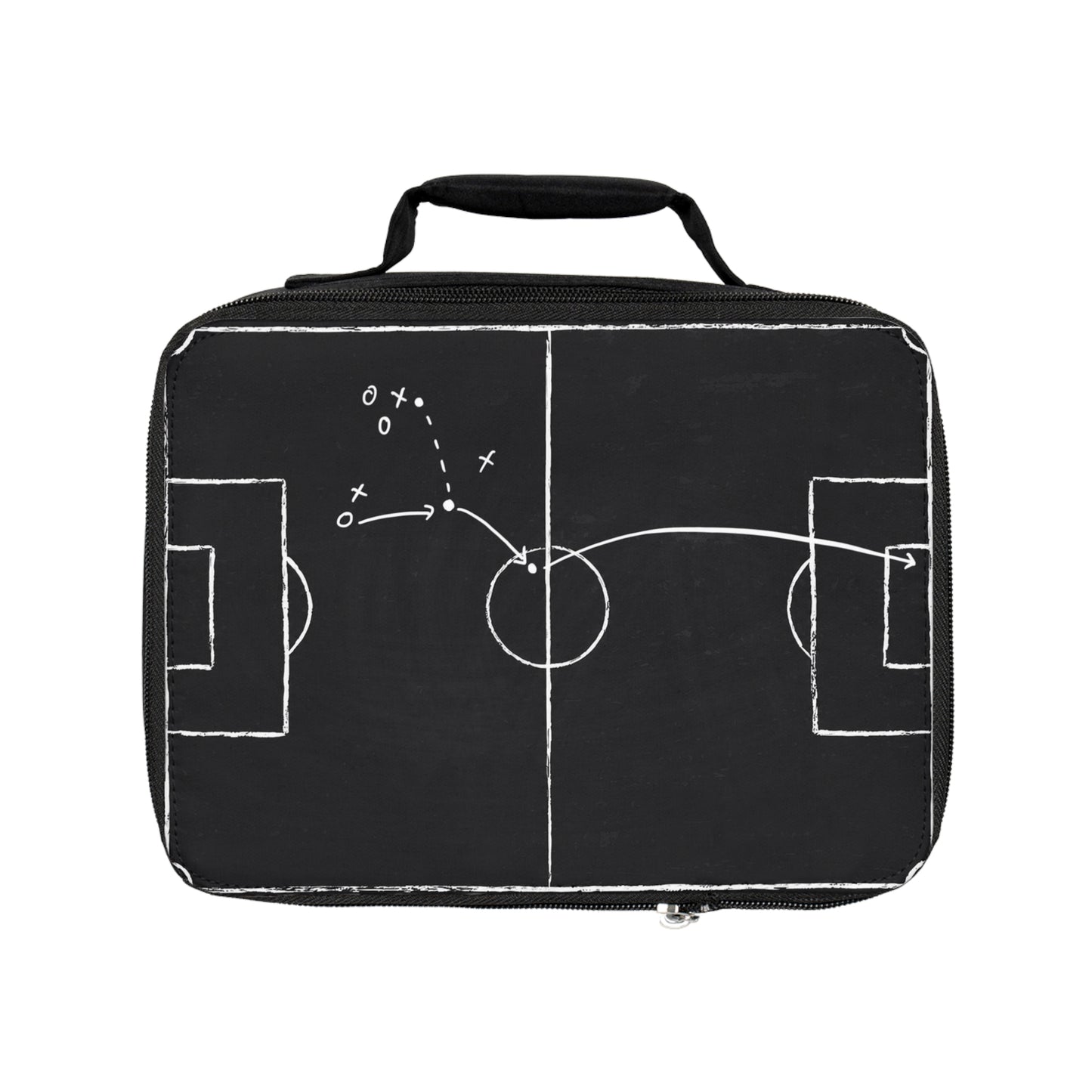 Football Chalkboard Strategy Lunch Bag – Play Diagram Sports Lunchbox
