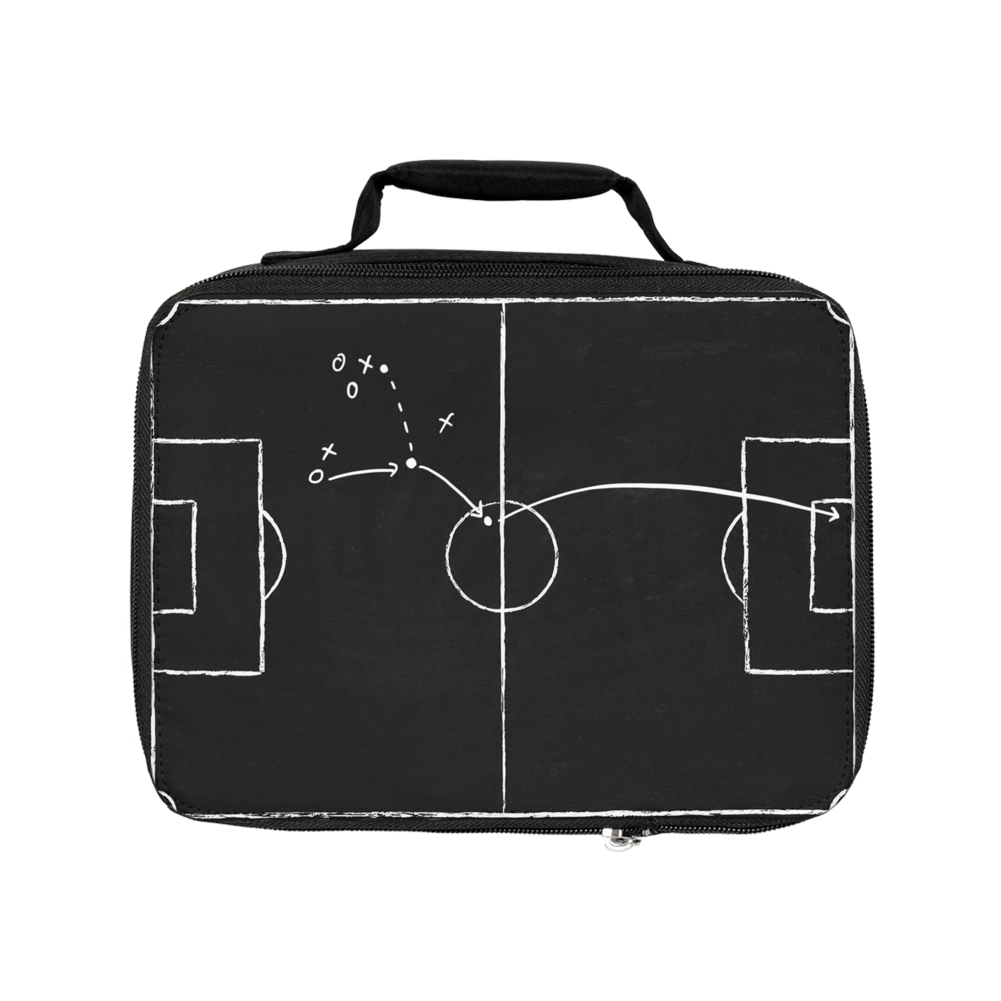 Football Chalkboard Strategy Lunch Bag – Play Diagram Sports Lunchbox