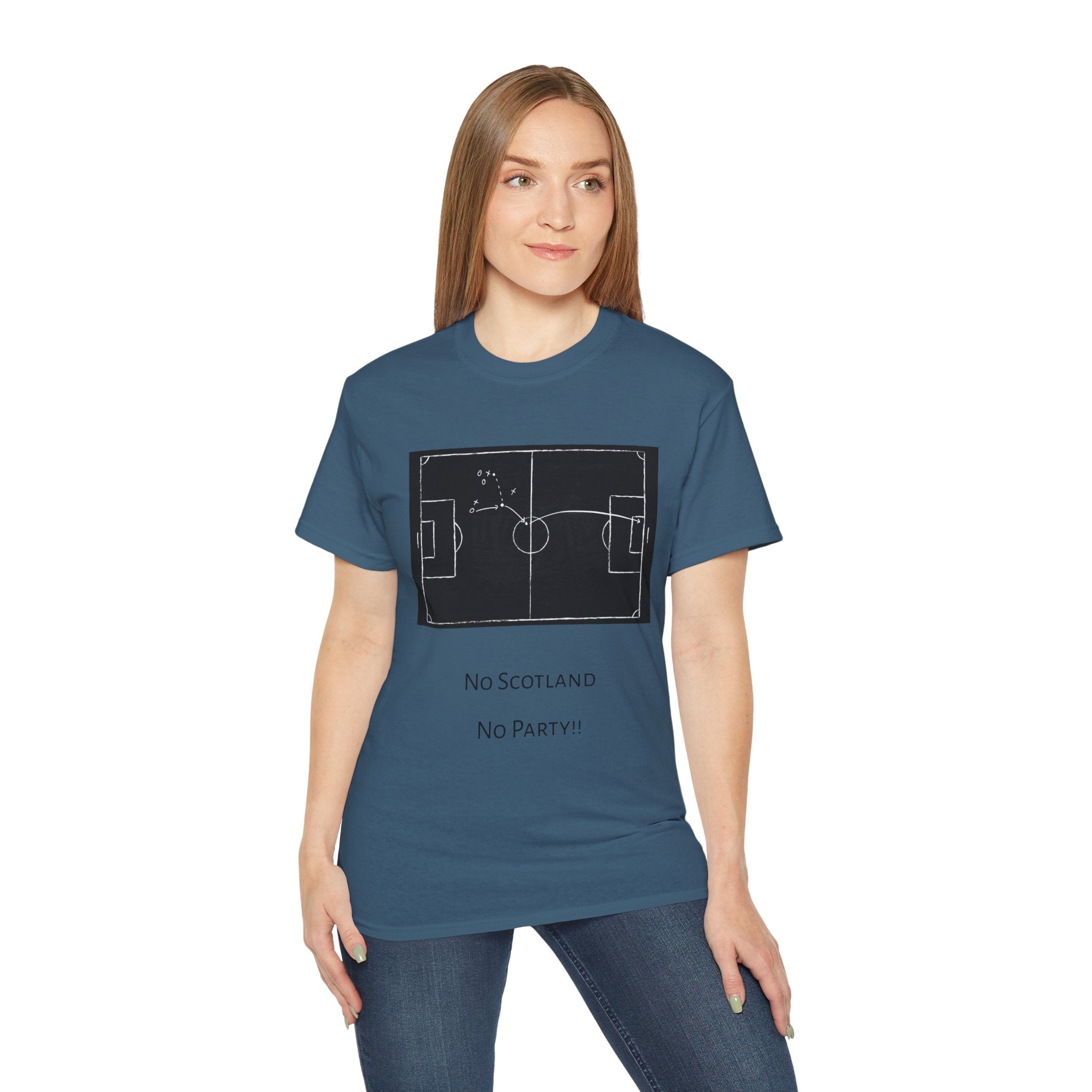 Scotland Qualifier Tactic Chalkboard Tee - no Scotland, no party