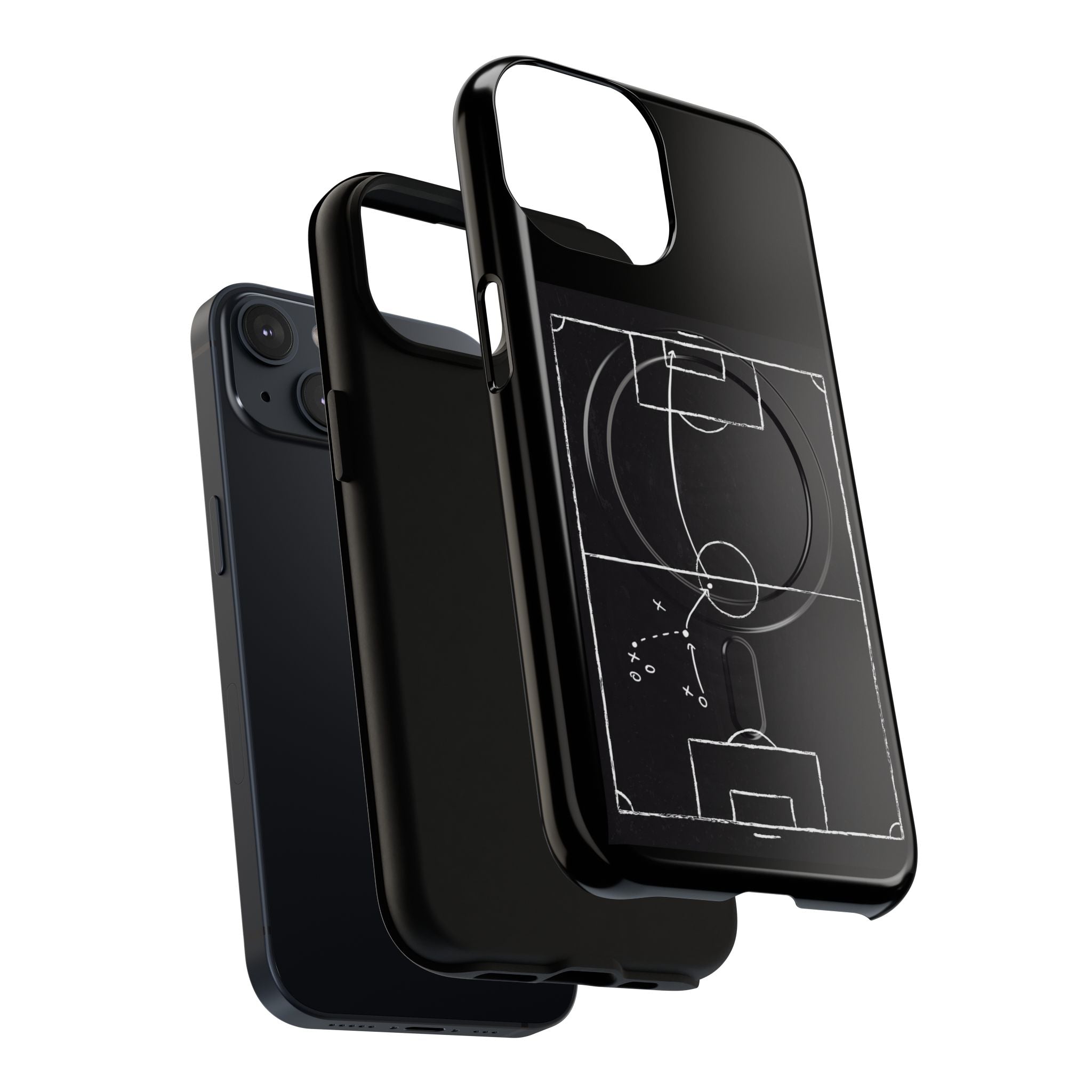 Football Chalkboard Tactics Phone Case —  Magnetic Tough Case